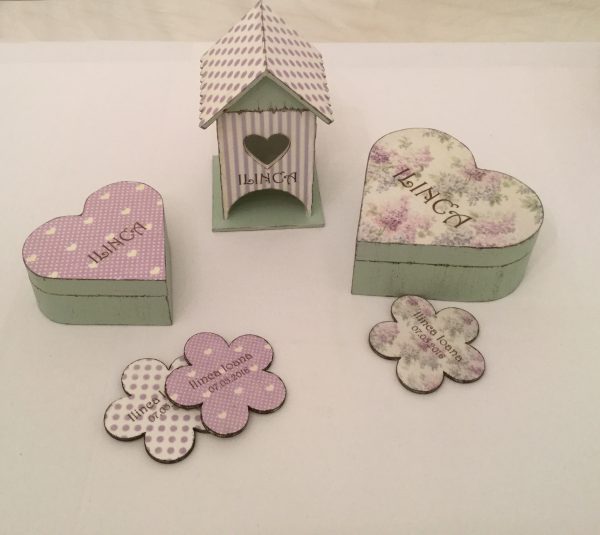 Vintage Lilac Heart - Cutie personalizata