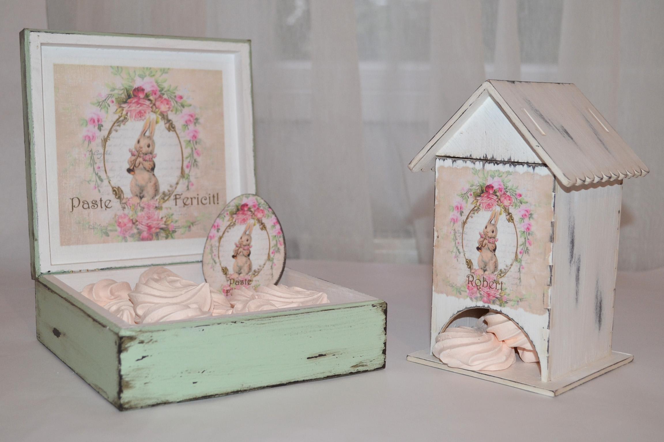 Happy Bunny- Caseta lemn